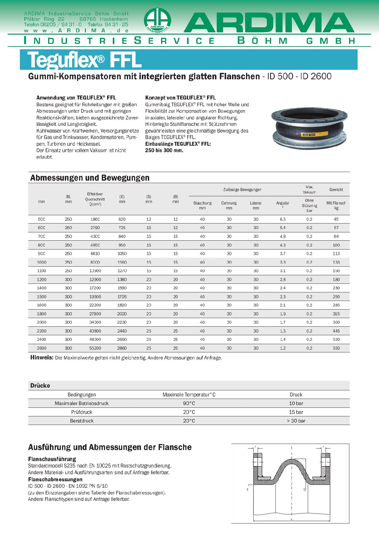 Kompensatoren Ardima Industrieservice Böhm GmbH
